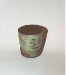 Raku cylinder with lithium slip